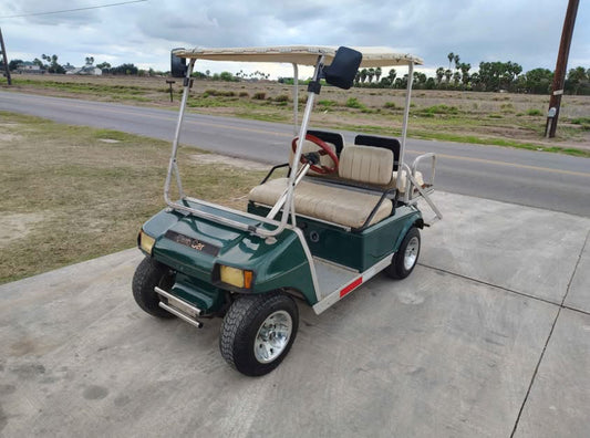 (2000 Club Car DS Golf Cart, Green