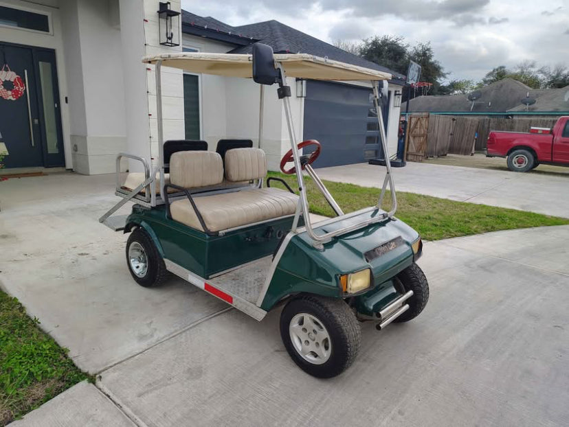 (2000 Club Car DS Golf Cart, Green